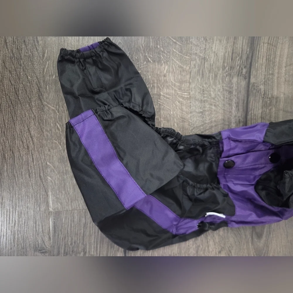 Waterproof dog raincoat with removable hood size S/M NEW